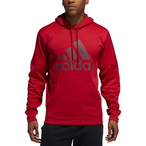 adidas red graphic hoodie